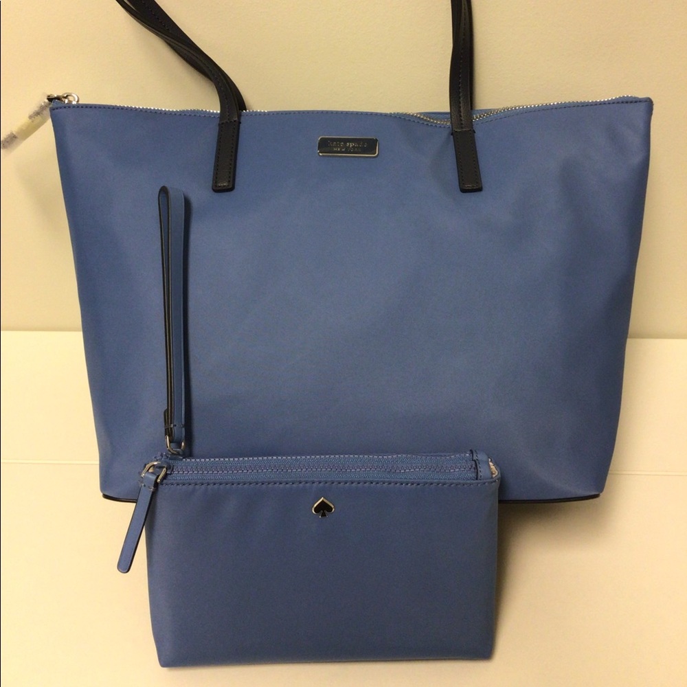 NWT Kate Spade Nylon Tote w/Wristlet - Picture 3 of 7